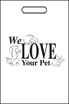 Tote Bags - QTY: 100&lt;BR&gt;We Love Your Pet