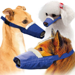 Cozy Long-Snouted Quick Muzzle? for Dogs, 3-Set (S, M & L), Blue