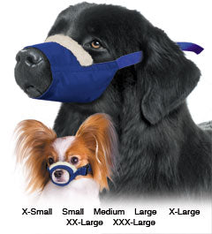 Cozy Quick Muzzle? for Dogs, 7-Set (XS-XXXL), Blue