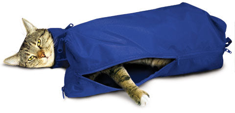 Cat Sack?, w/ Full-Underside Zipper, Jumbo, Blue