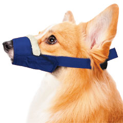 Cozy Quick Muzzle? for Dogs, Medium, Blue